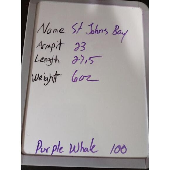 St. John's Bay Shirt Ladies Extra Large Blue Short Sleeve Funday - Picture 8 of 8